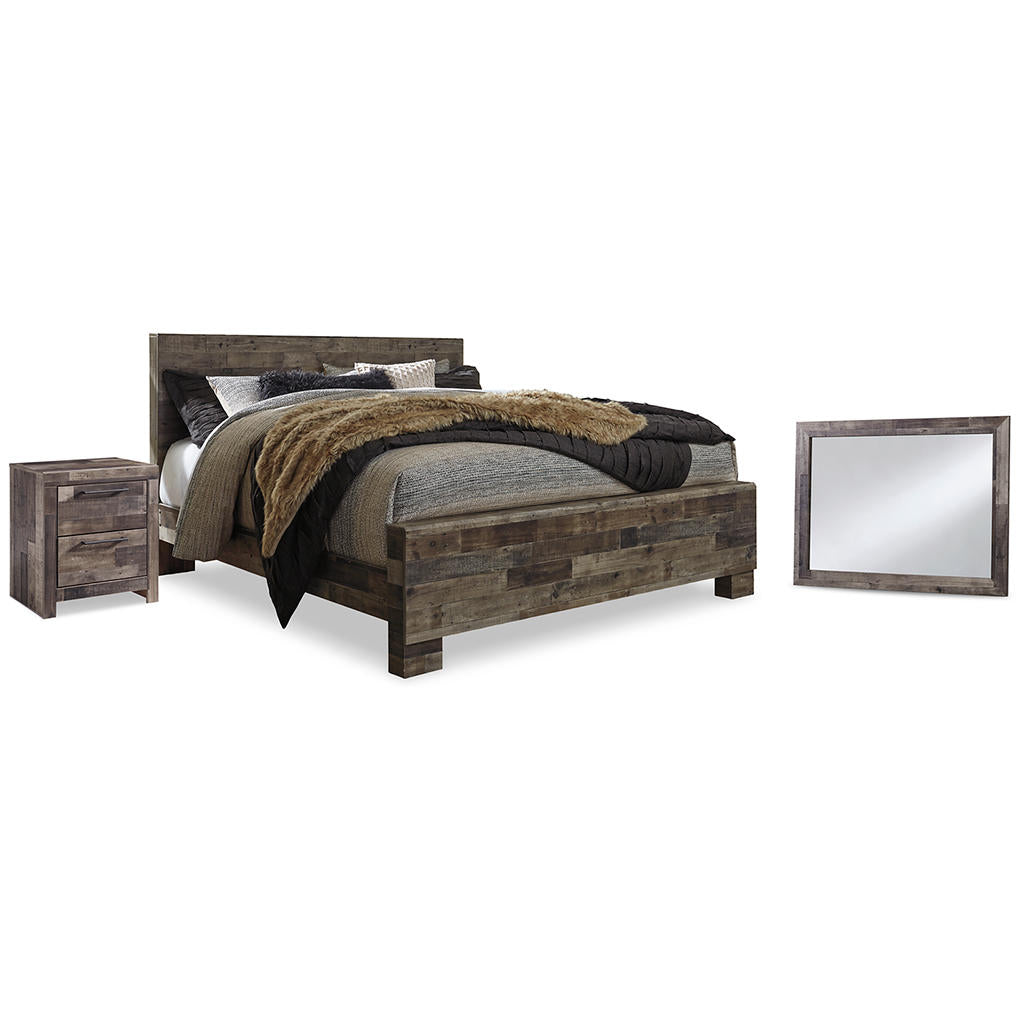 Derekson King Panel Bed, Mirror and Nightstand Benchcraft® Uncategorized