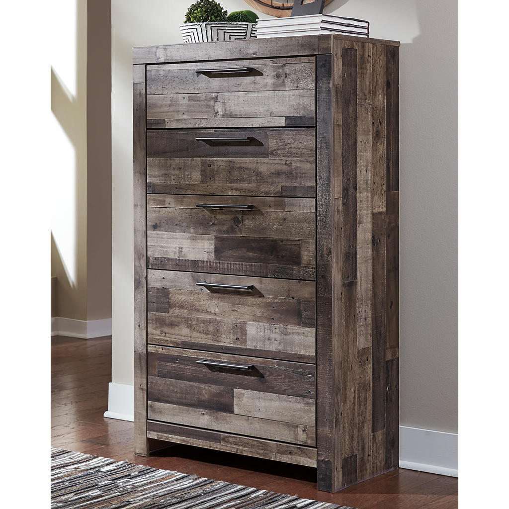 Derekson Queen Storage Bed, Dresser, Mirror, Chest and 2 Nightstands Signature Design by Ashley® Uncategorized