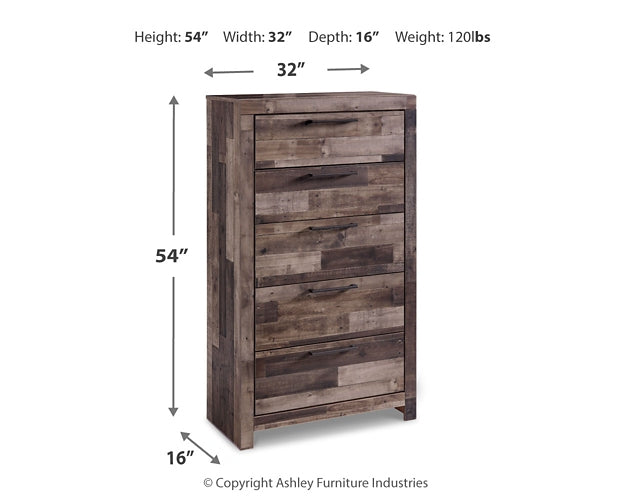 Derekson Queen Storage Bed and 2 Chests