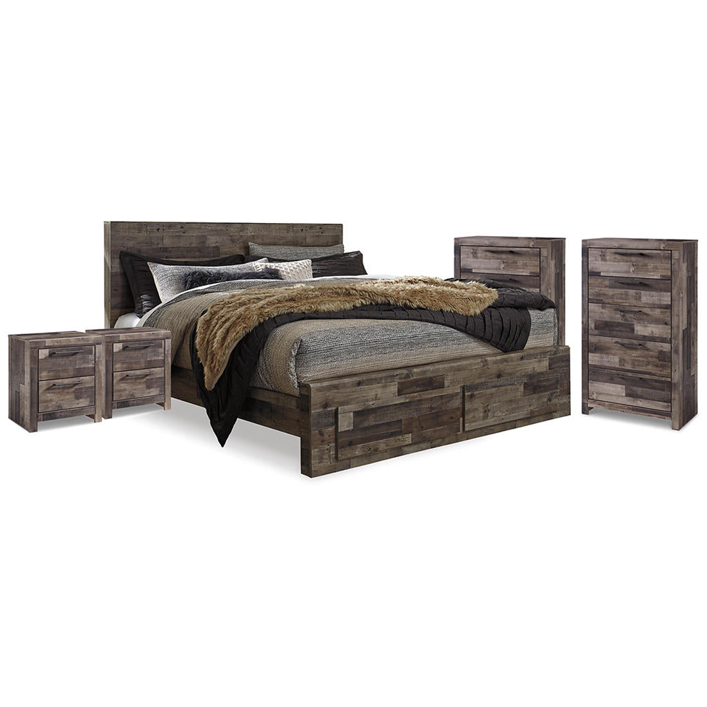 Derekson Queen Panel Storage Bed, 2 Chests and 2 Nightstands Signature Design by Ashley® Uncategorized