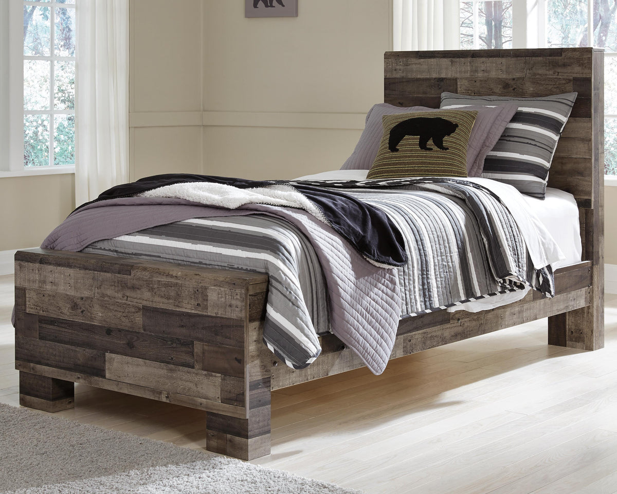 Derekson Twin Panel Bed, Dresser and Mirror — 3-Piece Set Benchcraft® Bedroom