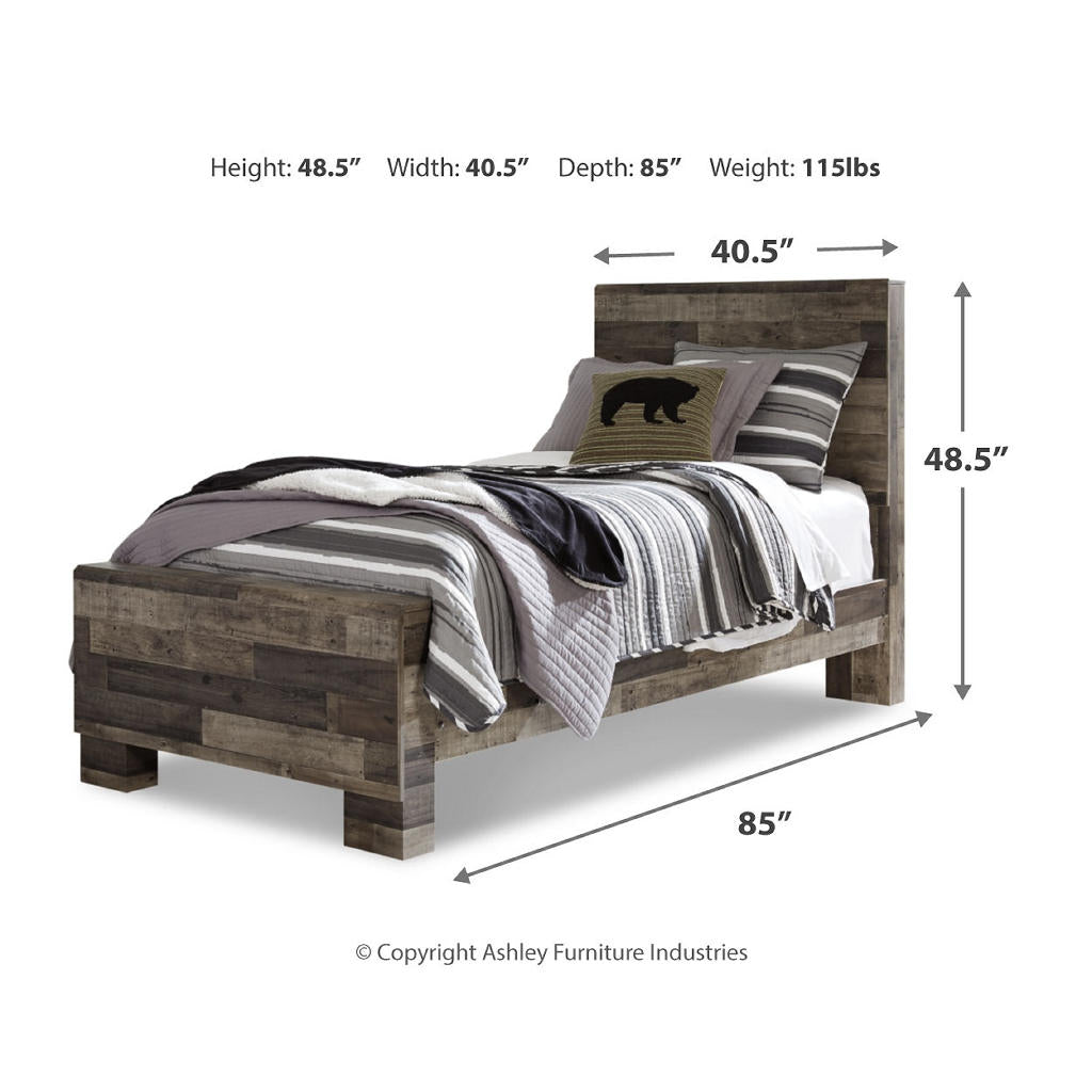 Derekson Twin Panel Bed and Chest Benchcraft® Uncategorized