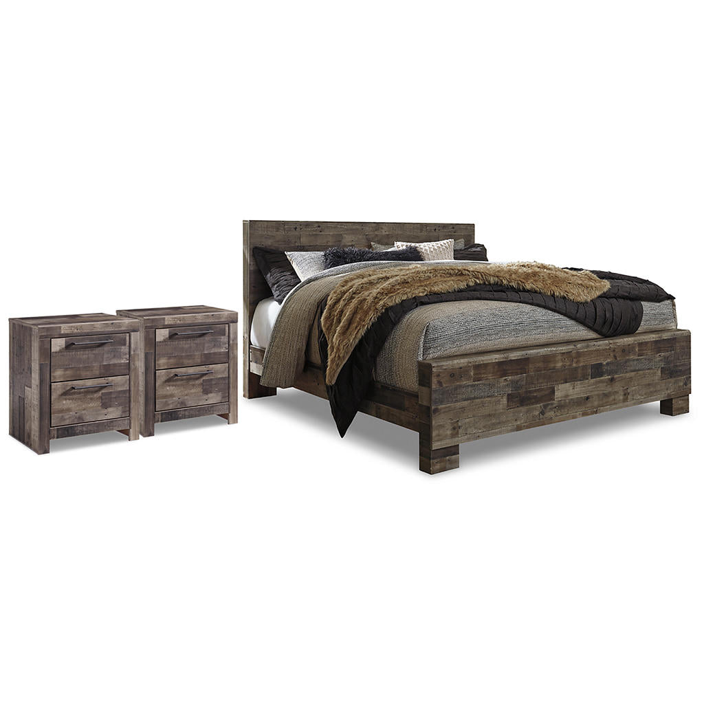 Derekson King Panel Bed and 2 Nightstands Benchcraft® Uncategorized