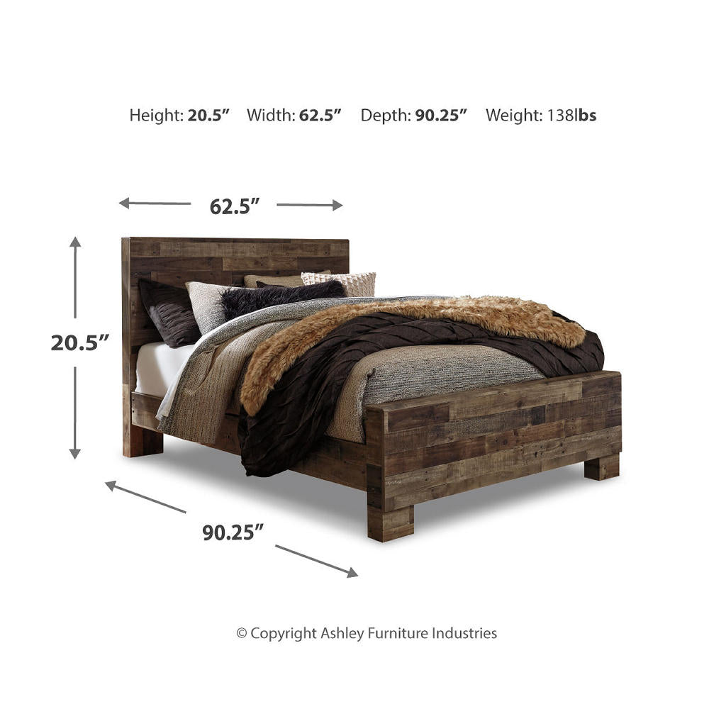 Derekson Queen Bed with Mirrored Dresser and Nightstand Benchcraft® Uncategorized