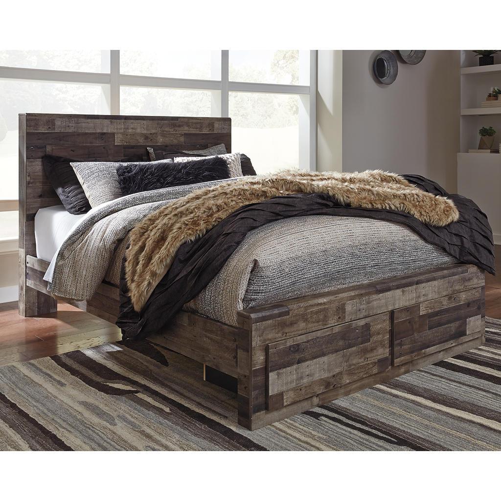 Derekson Queen Storage Bed and 2 Nightstands — Gray Signature Design by Ashley® Uncategorized