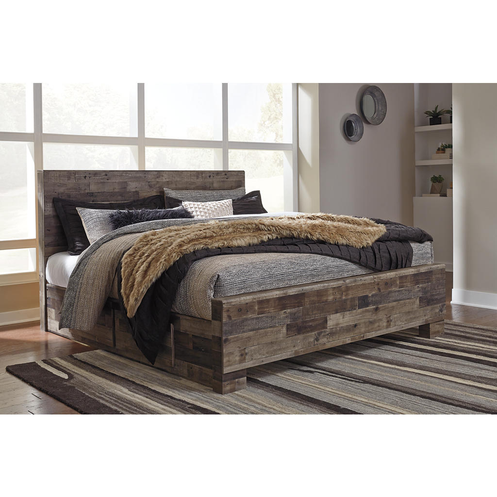 Derekson Queen Panel Bed with 2 Side Storage Signature Design by Ashley® Bedroom