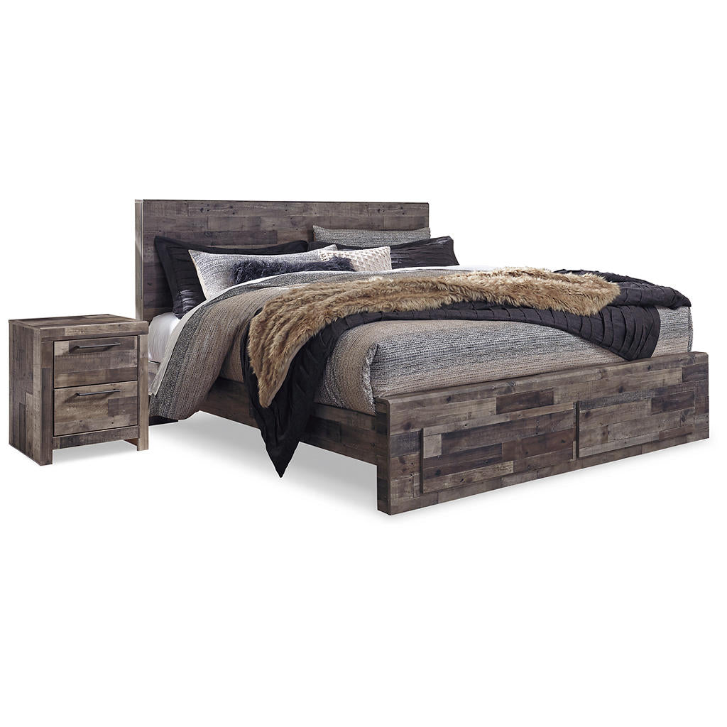 Derekson King Panel Storage Bed and 2 Nightstands Signature Design by Ashley® Uncategorized