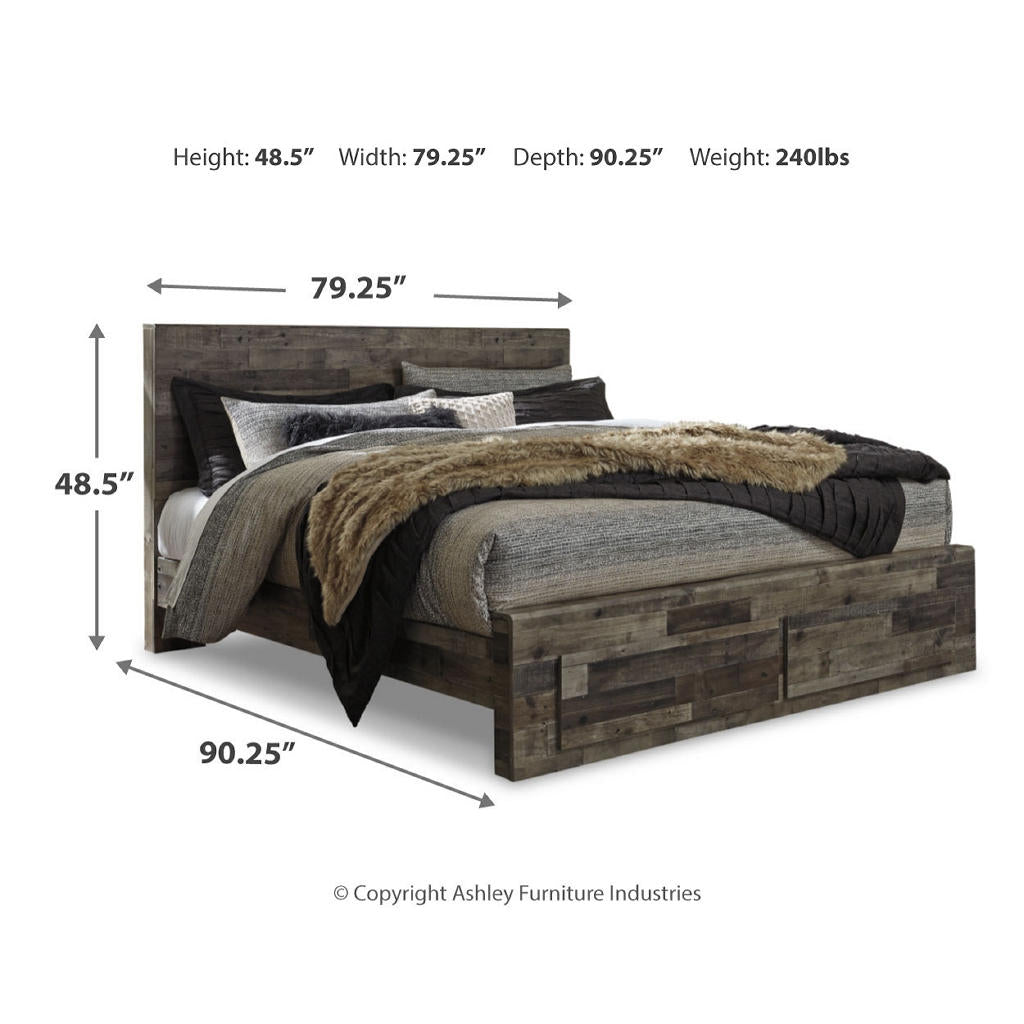 Derekson King Panel Storage Bed and 2 Nightstands Signature Design by Ashley® Uncategorized