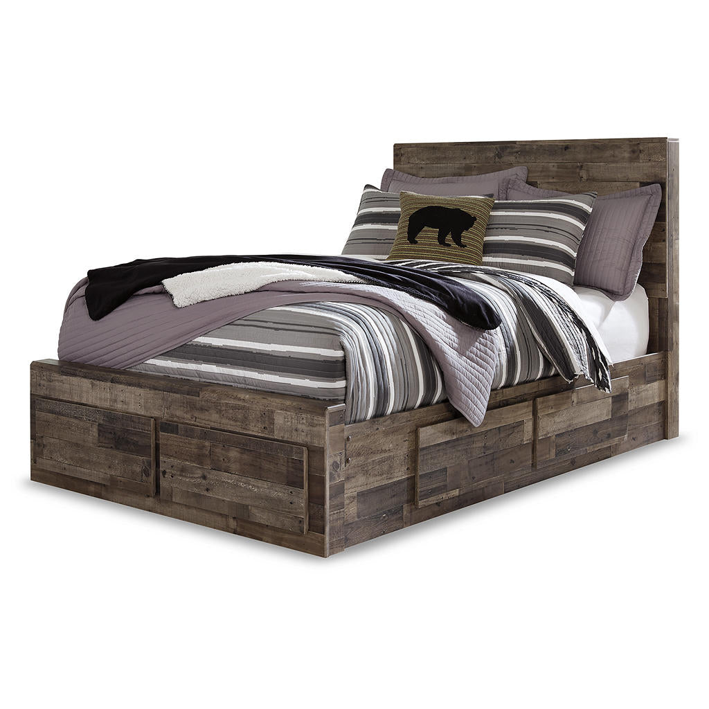 Derekson Full Panel Bed with 6 Storage Drawers Benchcraft® Storage