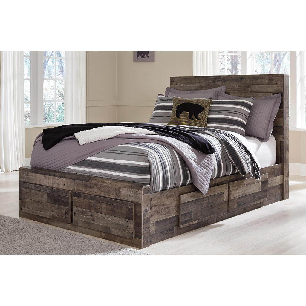 Derekson Full Panel Storage Bed, Dresser, Mirror and 2 Nightstands Signature Design by Ashley® Uncategorized