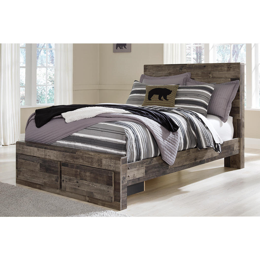 Derekson Full Panel Storage Bed, Dresser, Mirror and Nightstand Signature Design by Ashley® Uncategorized