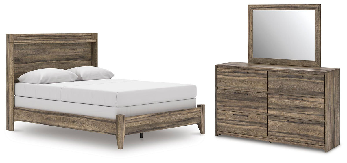Elbrim Queen Panel Bed, Dresser and Mirror — 3-Piece Set Signature Design by Ashley® Bedroom