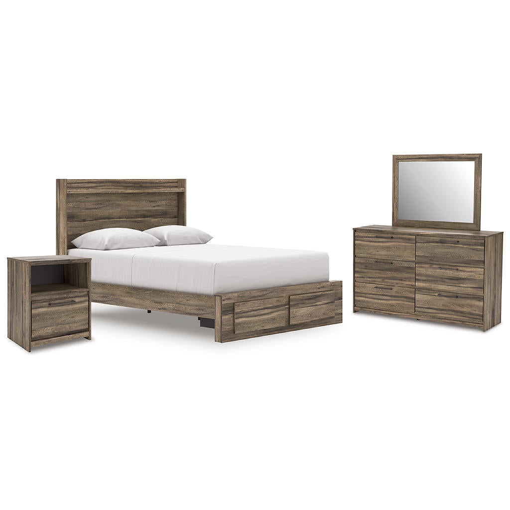 Elbrim Queen Panel Storage Bed, Dresser, Mirror and Nightstand Signature Design by Ashley® Uncategorized