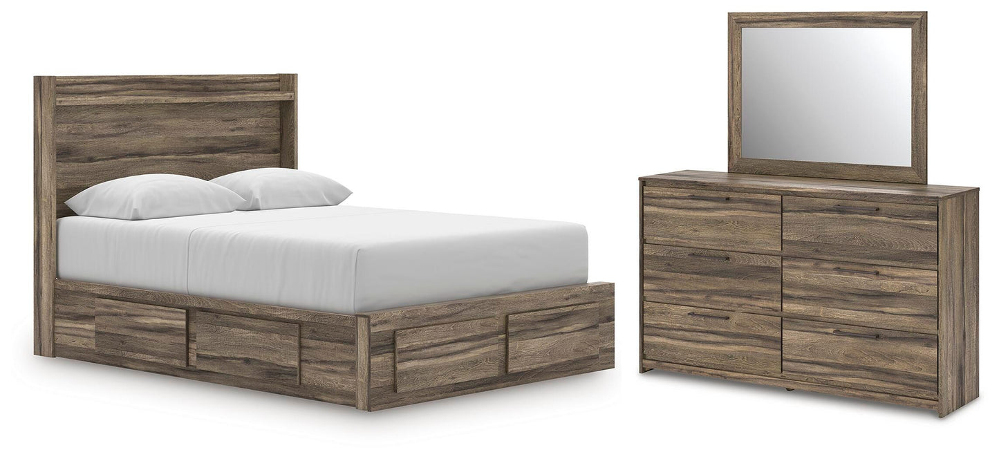 Elbrim Queen Panel Storage Bed, Dresser and Mirror Signature Design by Ashley® Bedroom