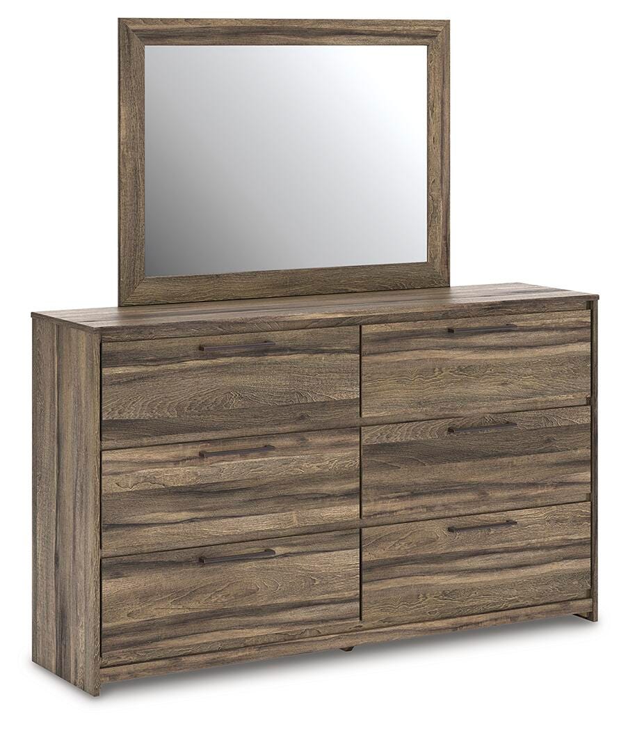 Elbrim Queen Panel Storage Bed, Dresser and Mirror Signature Design by Ashley® Bedroom