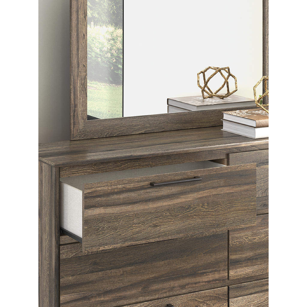 Elbrim King Panel Bed, Dresser, Mirror and Nightstand Signature Design by Ashley® Uncategorized