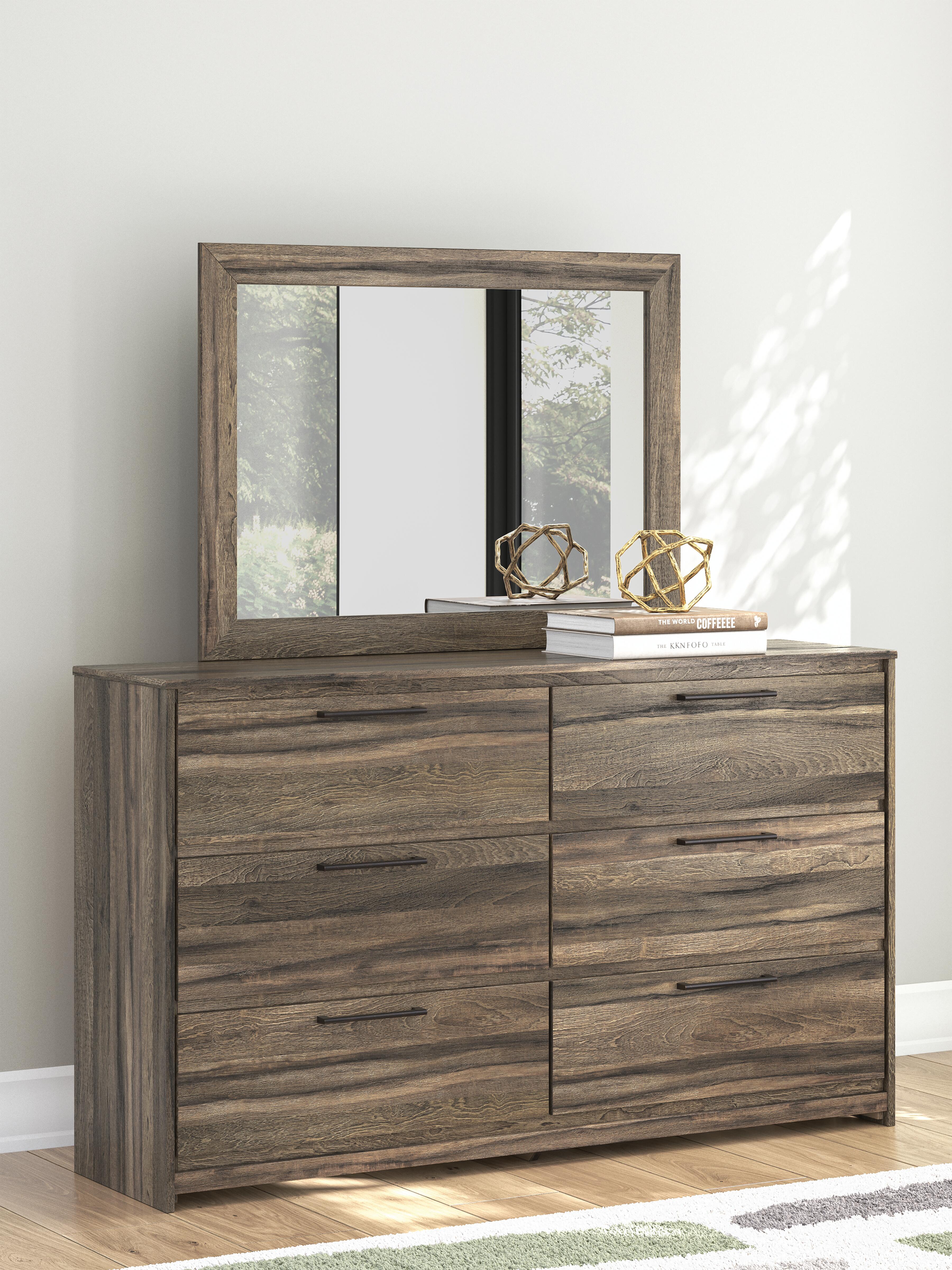 Elbrim Queen Panel Storage Bed, Dresser and Mirror Signature Design by Ashley® Bedroom