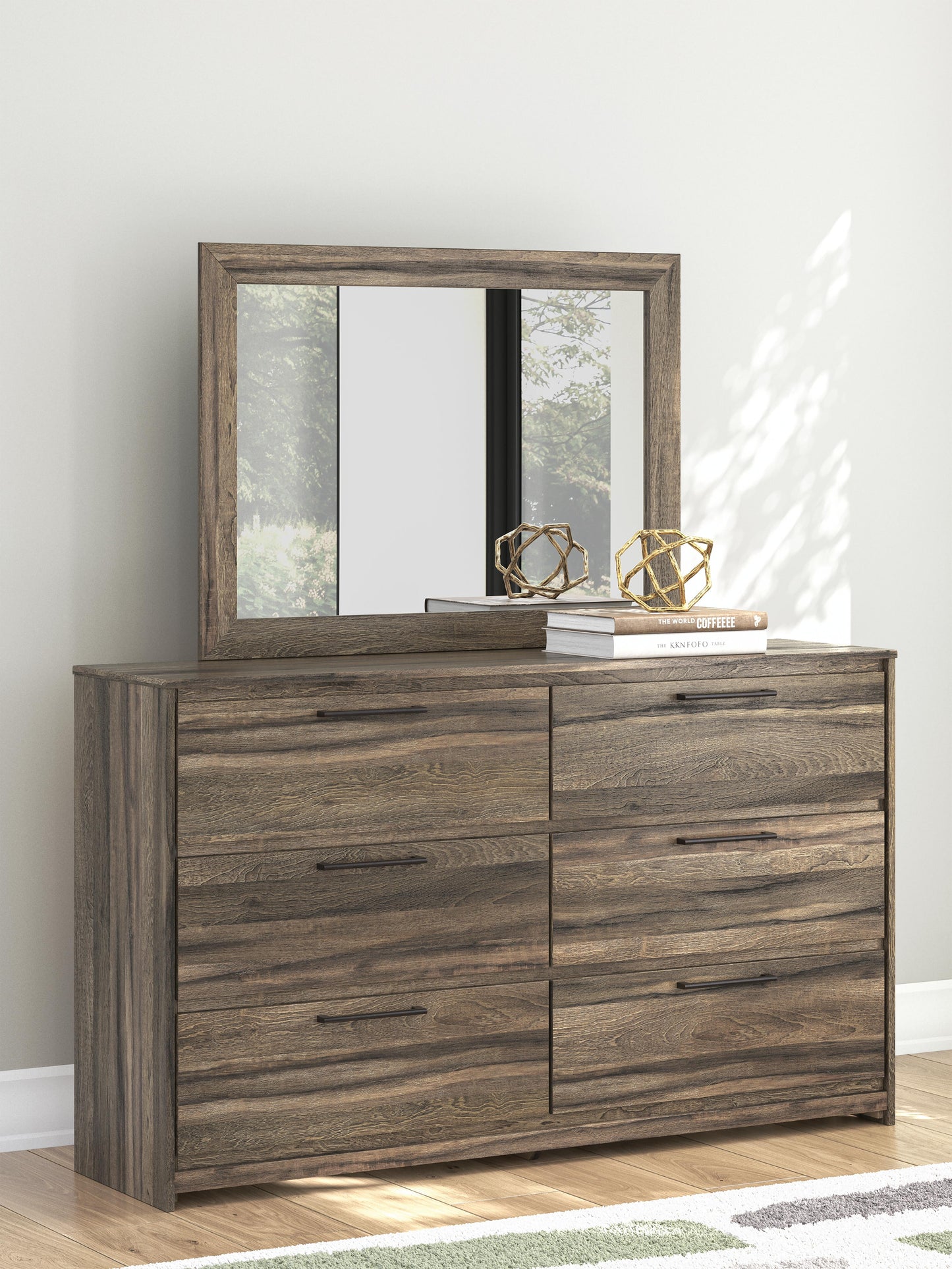 Elbrim Full Panel Storage Bed, Dresser and Mirror Signature Design by Ashley® Bedroom