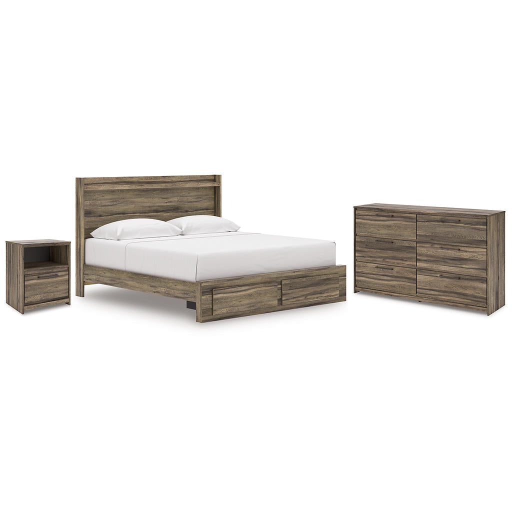 Elbrim King Panel Storage Bed, Dresser and Nightstand Signature Design by Ashley® Uncategorized
