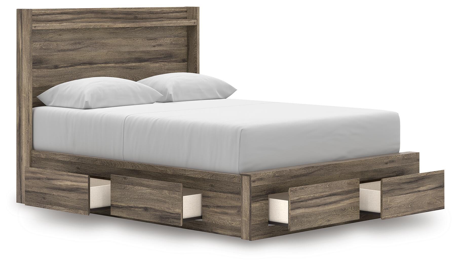 Elbrim Queen Panel Storage Bed, Dresser and Mirror Signature Design by Ashley® Bedroom