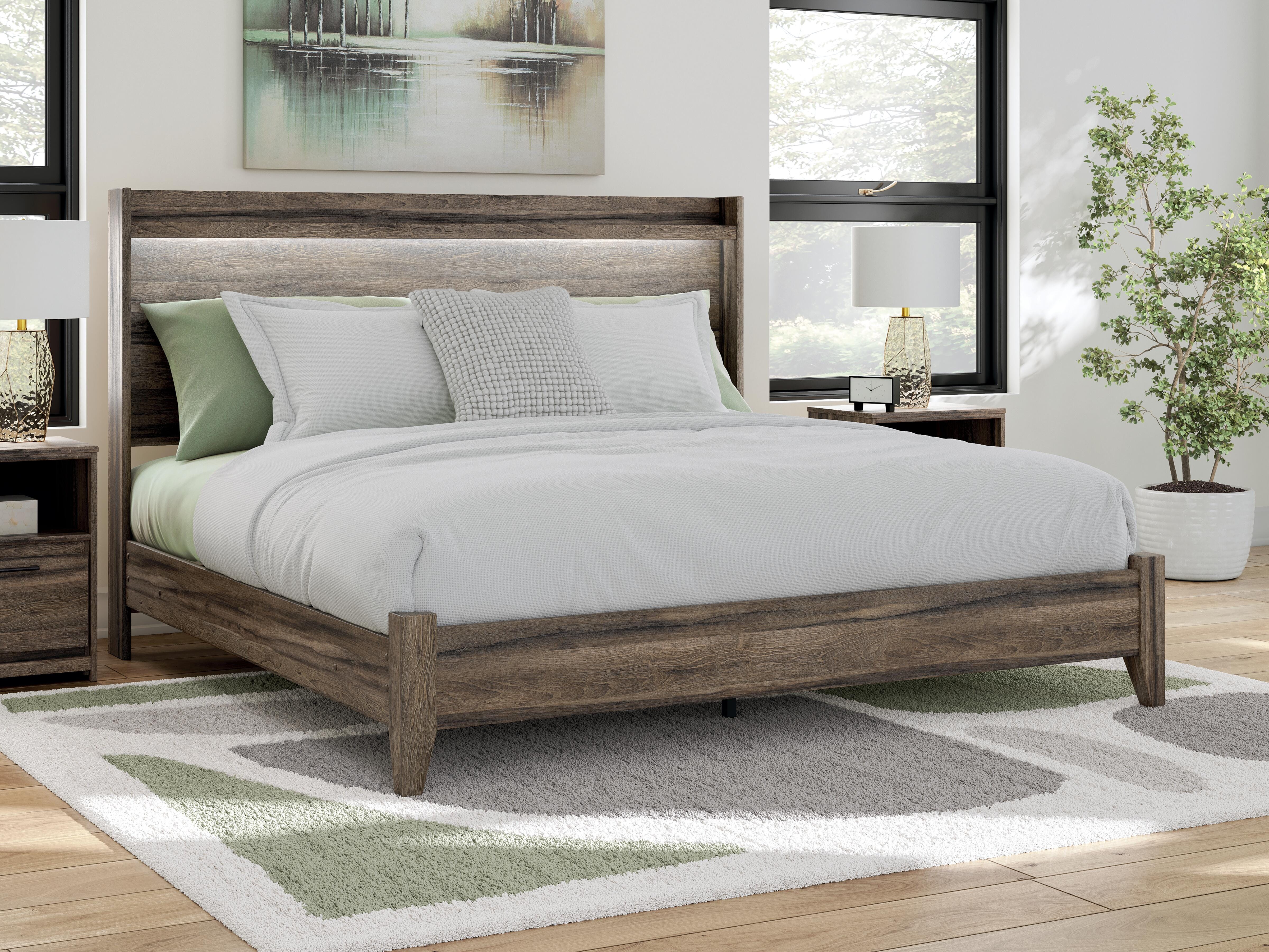 Elbrim King Panel Bed, Dresser, Mirror and 2 Nightstands Signature Design by Ashley® Bedroom