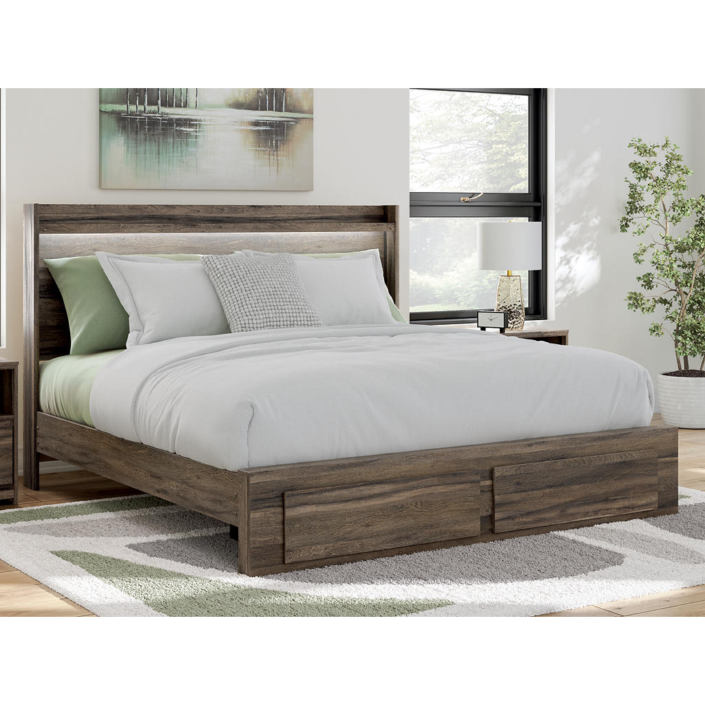 Elbrim King Panel Storage Bed, Dresser and Nightstand Signature Design by Ashley® Uncategorized