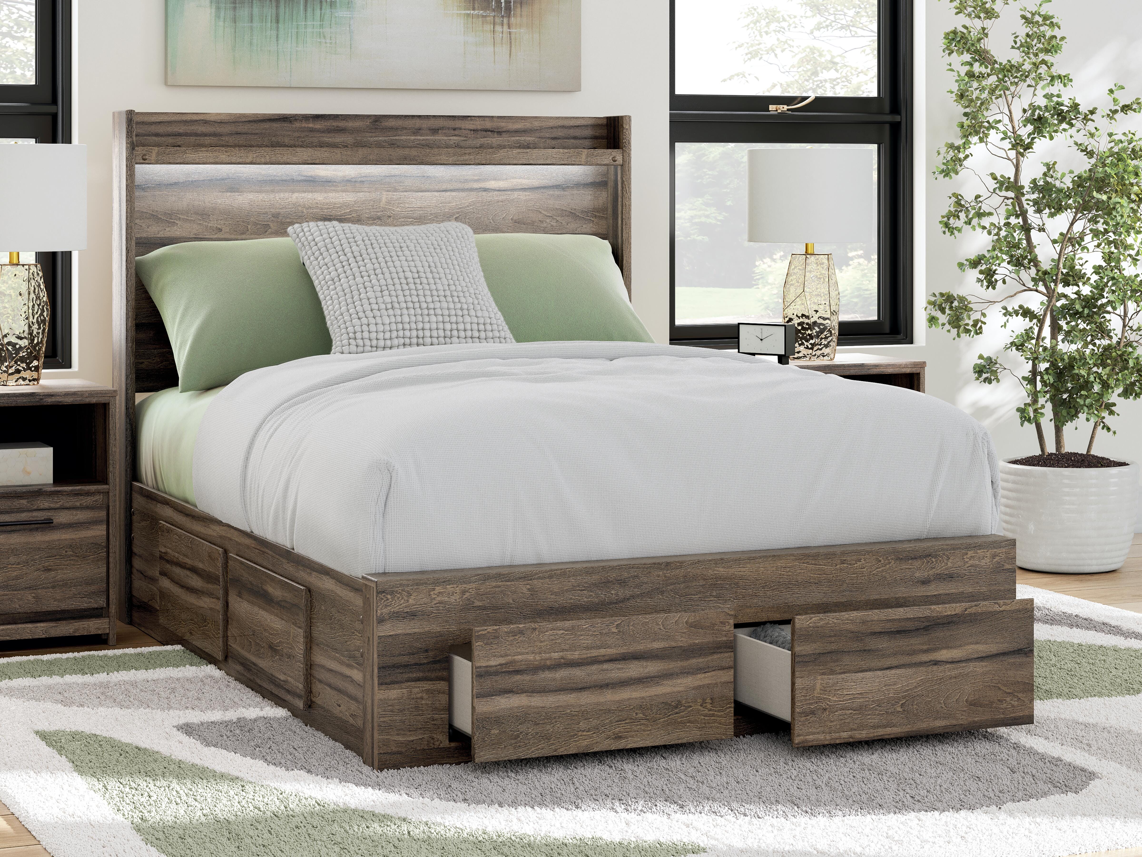Elbrim Full Panel Storage Bed, Dresser and Mirror Signature Design by Ashley® Bedroom