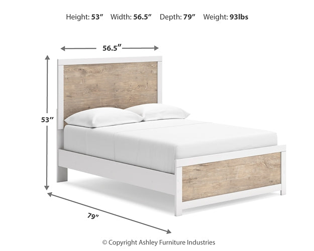 Charbitt Full Panel Bed with Dresser and Nightstand