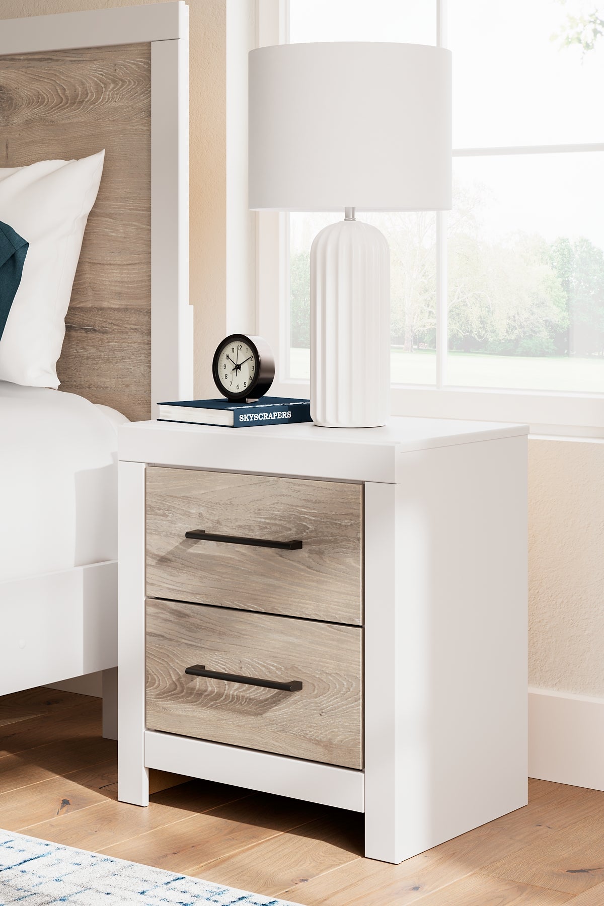 Charbitt Queen Panel Bed, Dresser, Mirror and Nightstand