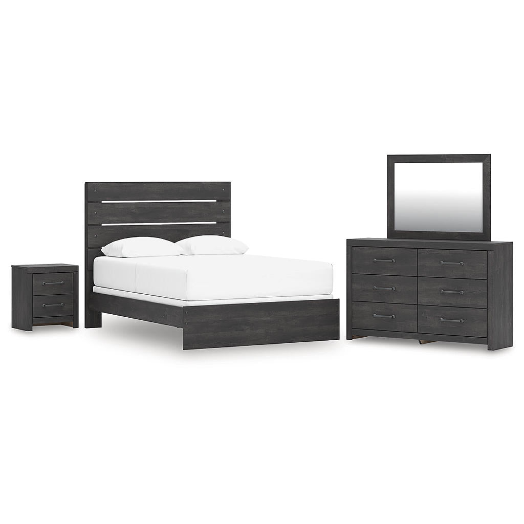 Hollivern Queen Panel Bed, Dresser, Mirror and Nightstand Signature Design by Ashley® Uncategorized