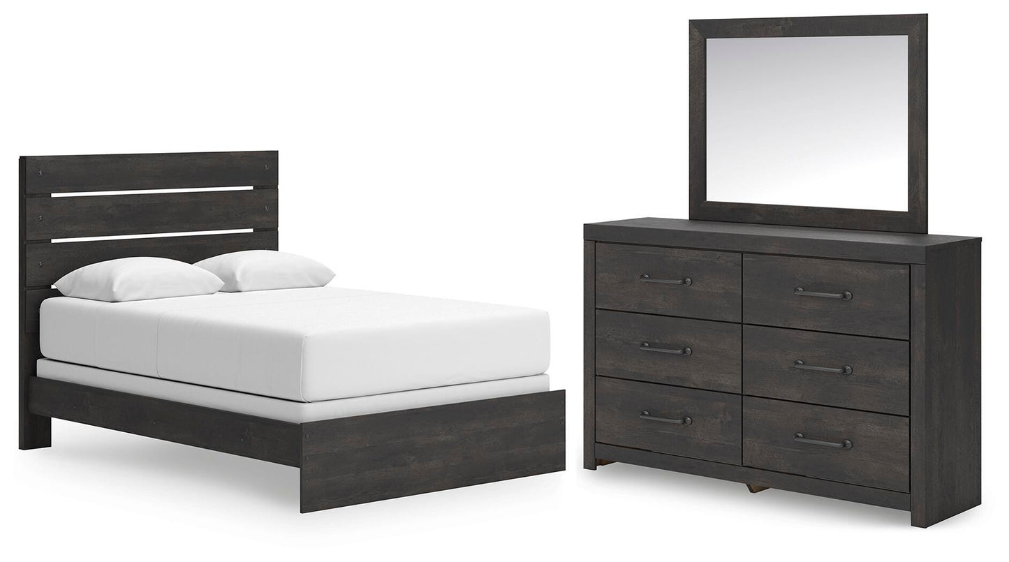 Hollivern Queen Panel Bed, Dresser and Mirror Signature Design by Ashley® Bedroom