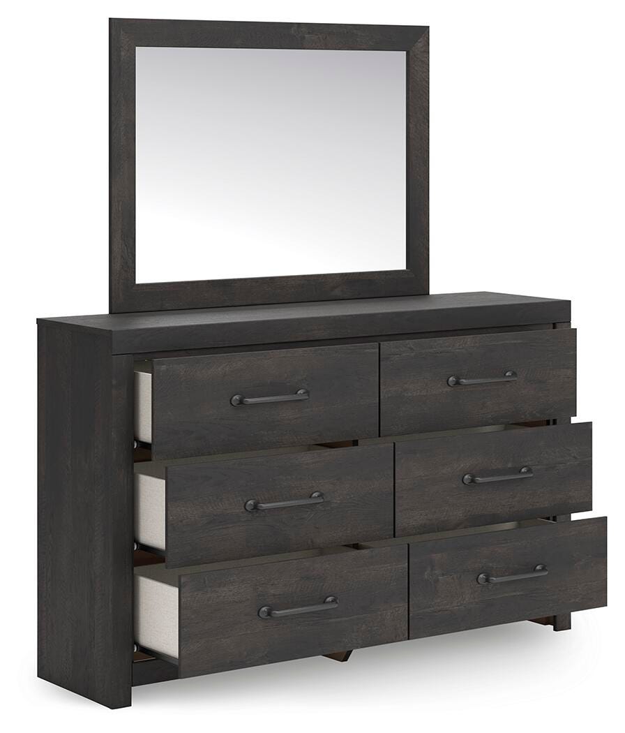 Hollivern Full Panel Bed, Dresser and Mirror Signature Design by Ashley® Bedroom
