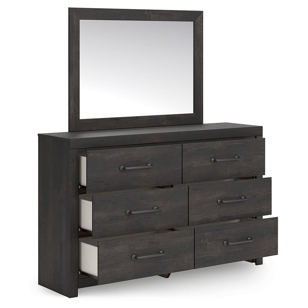 Hollivern Twin Panel Bed, Dresser and Mirror Signature Design by Ashley® Uncategorized