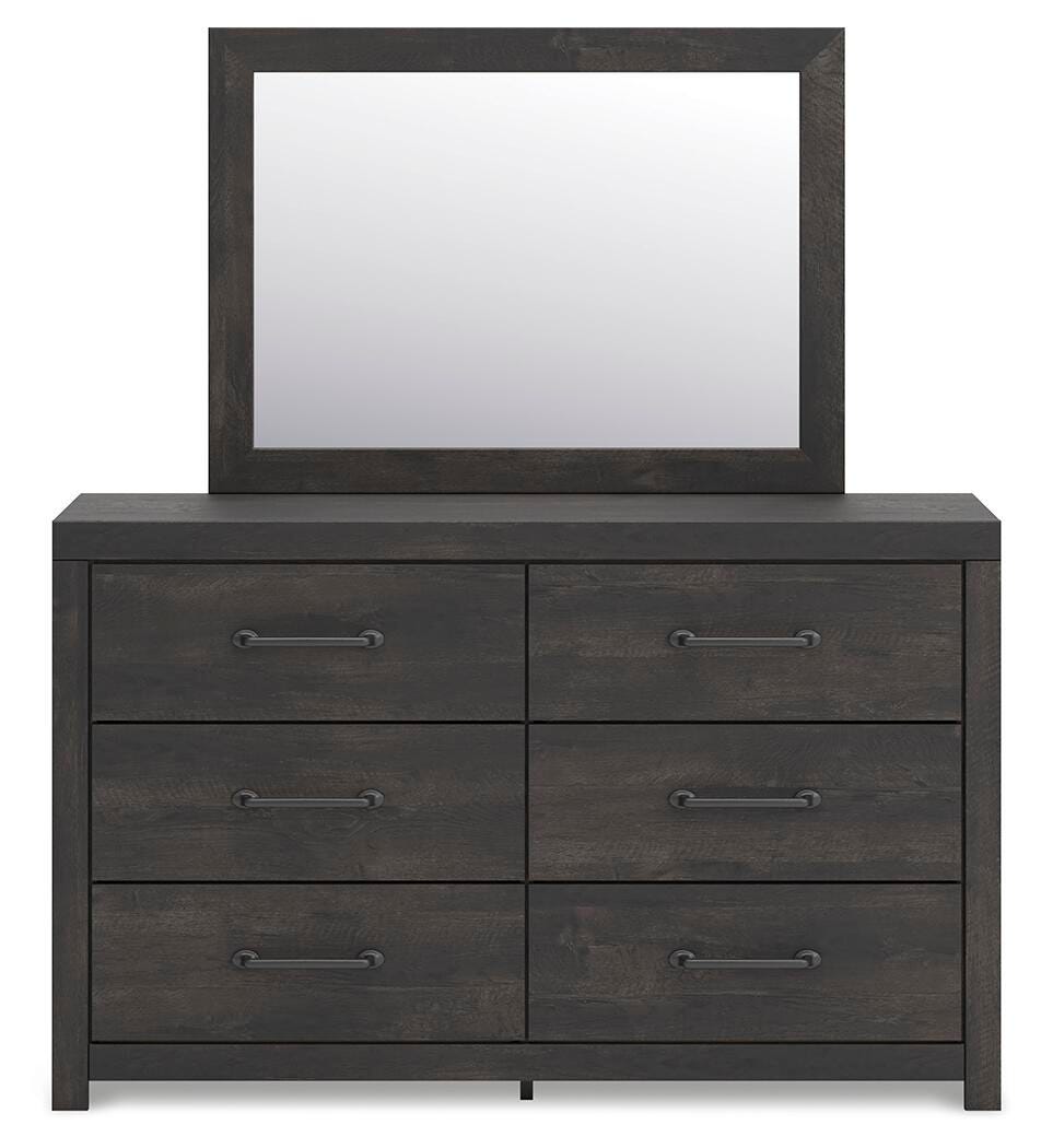 Hollivern Queen Panel Bed, Dresser and Mirror Signature Design by Ashley® Bedroom