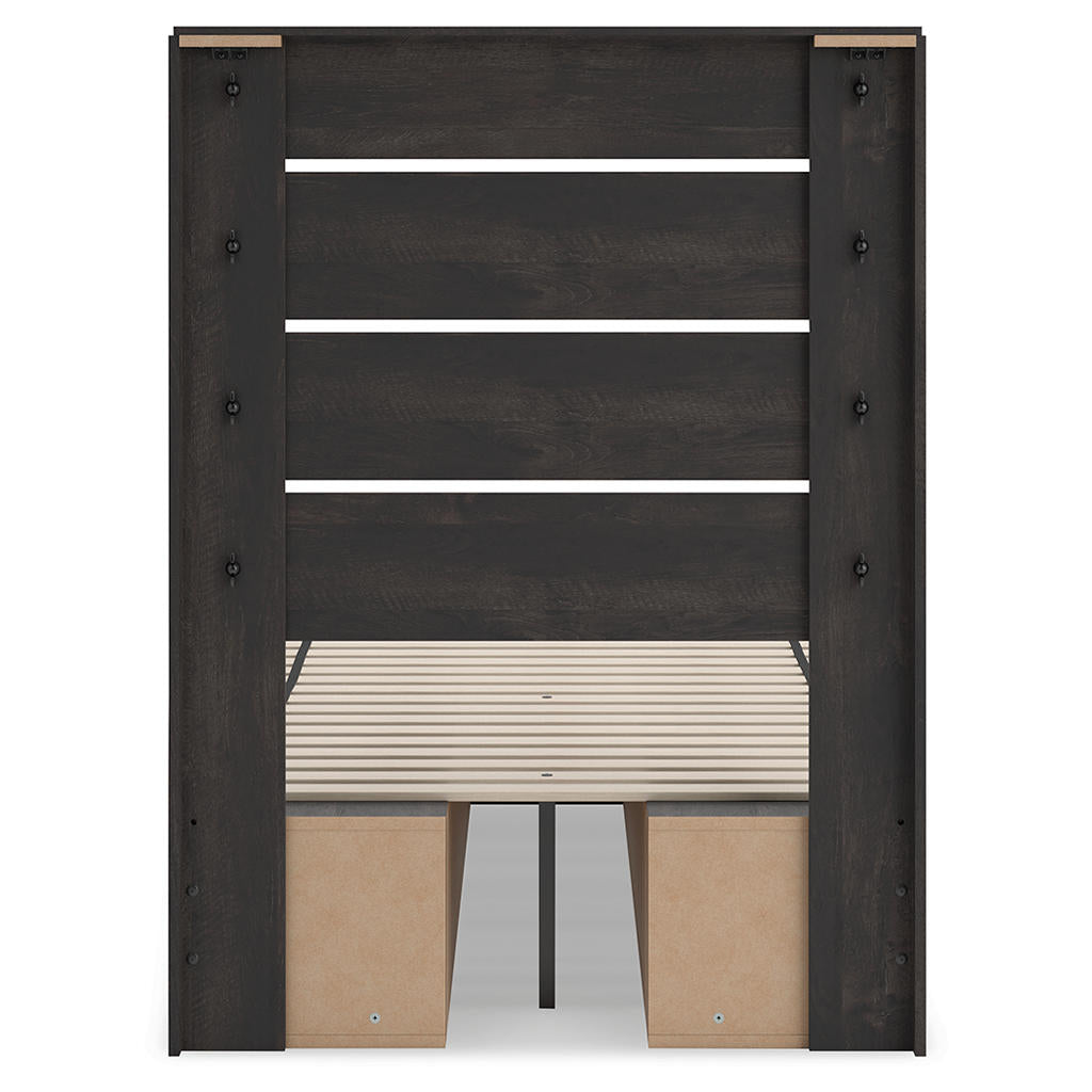 Hollivern Twin Panel Bed with Storage Signature Design by Ashley® Beds