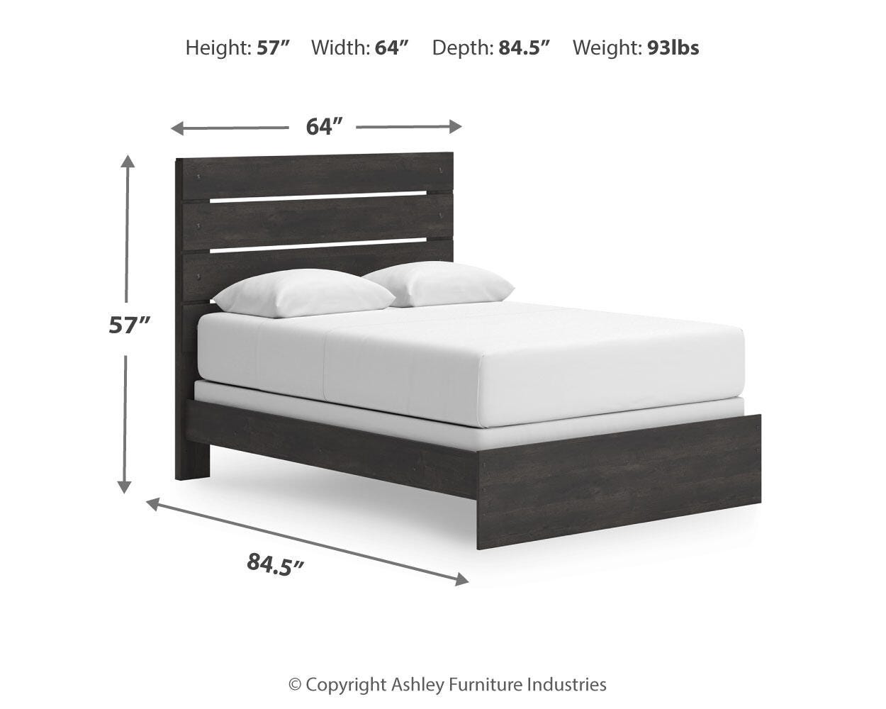 Hollivern Queen Panel Bed, Dresser and Mirror Signature Design by Ashley® Bedroom