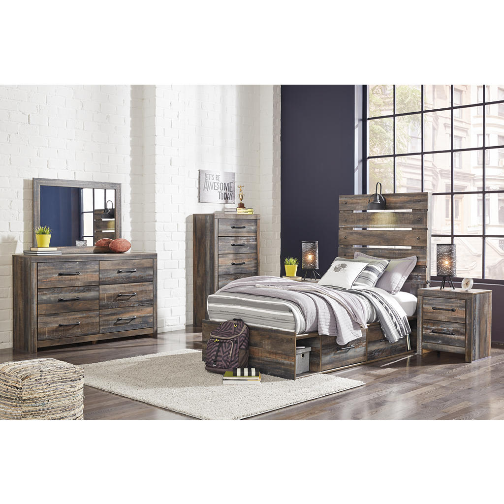 Drystan Twin Panel Bed with Storage, Dresser, Mirror and Chest Signature Design by Ashley® Uncategorized