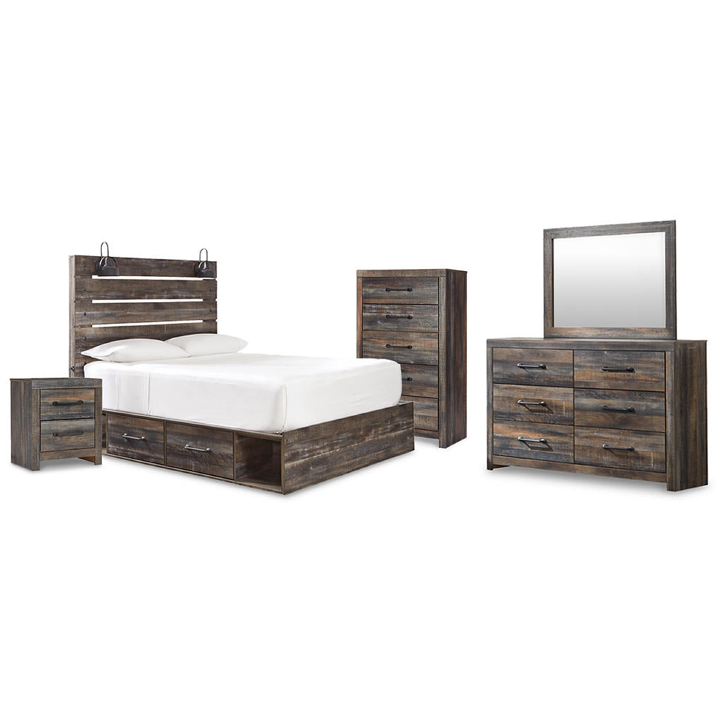 Drystan Queen Panel Storage Bed, Dresser, Mirror, Chest and Nightstand Signature Design by Ashley® Uncategorized