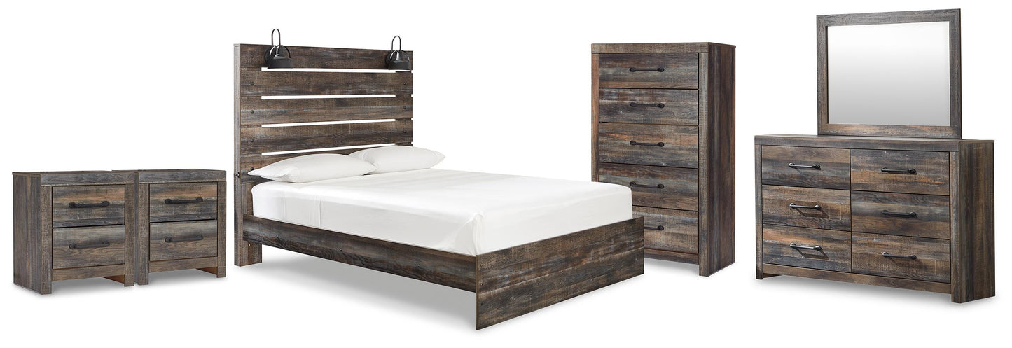 Drystan Queen Panel Bed 6-Piece Set — Chest, 2 Nightstands Signature Design by Ashley® Bedroom