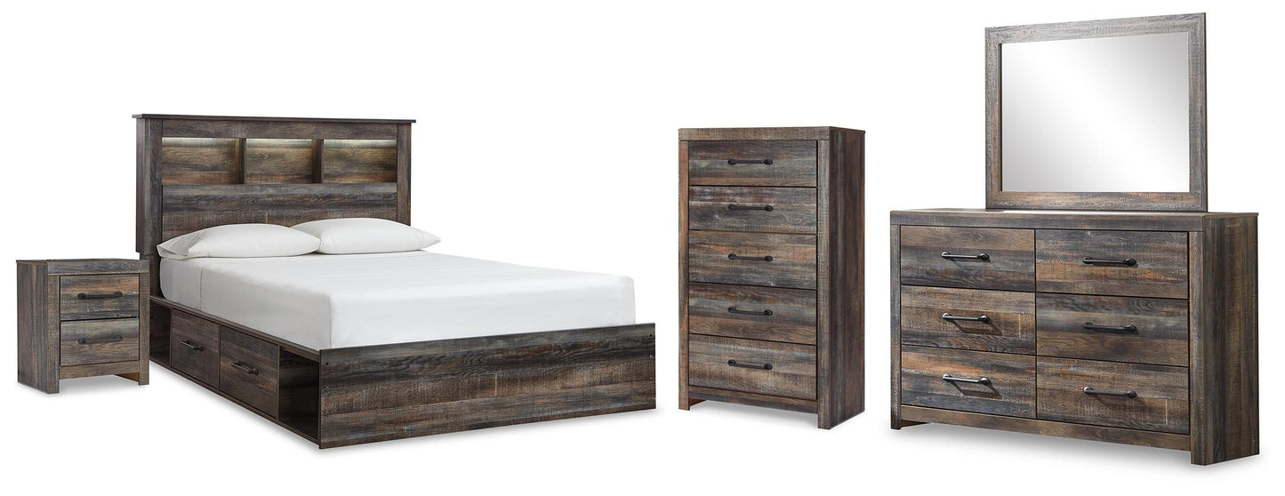 Drystan Queen Bookcase Bed 6-Piece Set — Side Storage, Chest Signature Design by Ashley® Bedroom