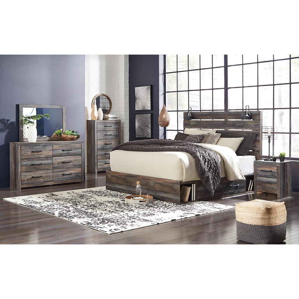 Drystan King Panel Bed, Dresser, Mirror and 2 Nightstands Signature Design by Ashley® Uncategorized