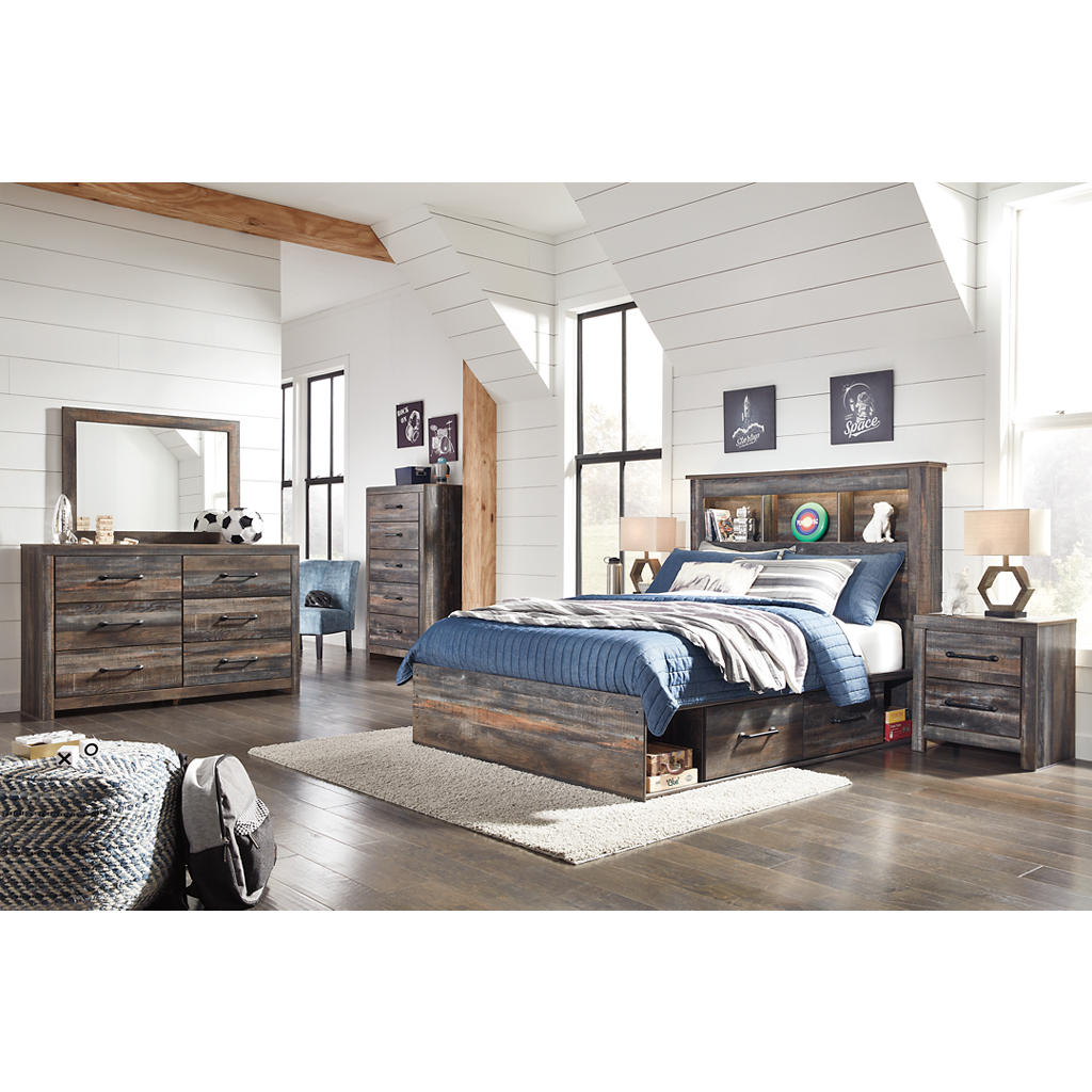 Drystan Twin Bookcase Bed with 2 sided Storage, Dresser and Nightstand Signature Design by Ashley® Uncategorized