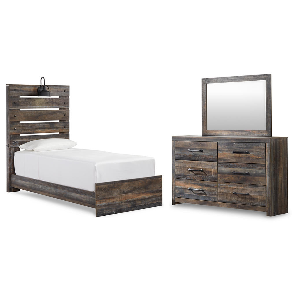 Drystan Twin Panel Bed, Dresser and Mirror Signature Design by Ashley® Uncategorized