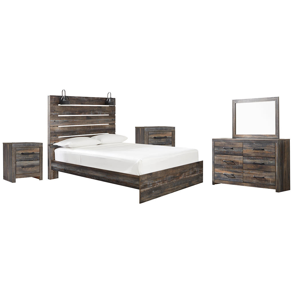 Drystan Queen Panel Bed, Dresser, Mirror and 2 Nightstands Signature Design by Ashley® Uncategorized