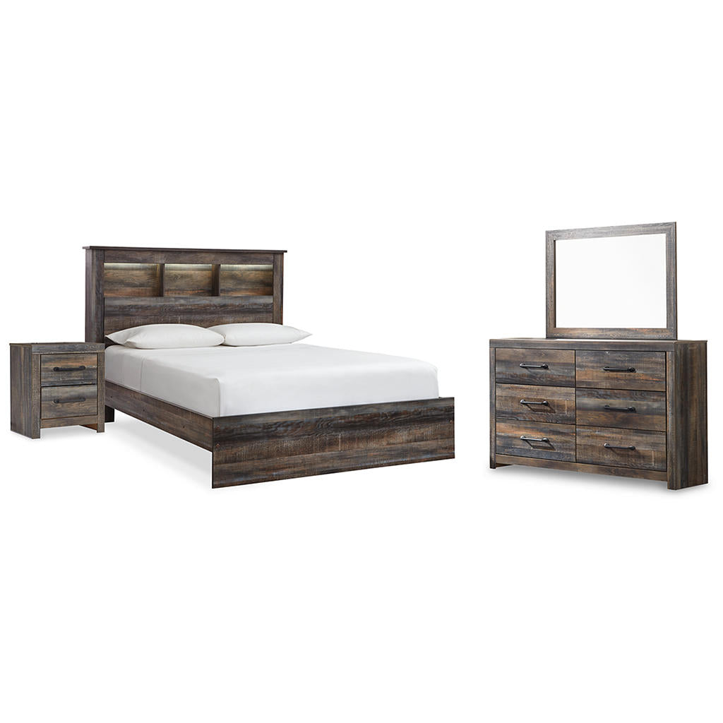 Drystan Queen Bookcase Bed, Dresser, Mirror and Nightstand Signature Design by Ashley® Uncategorized