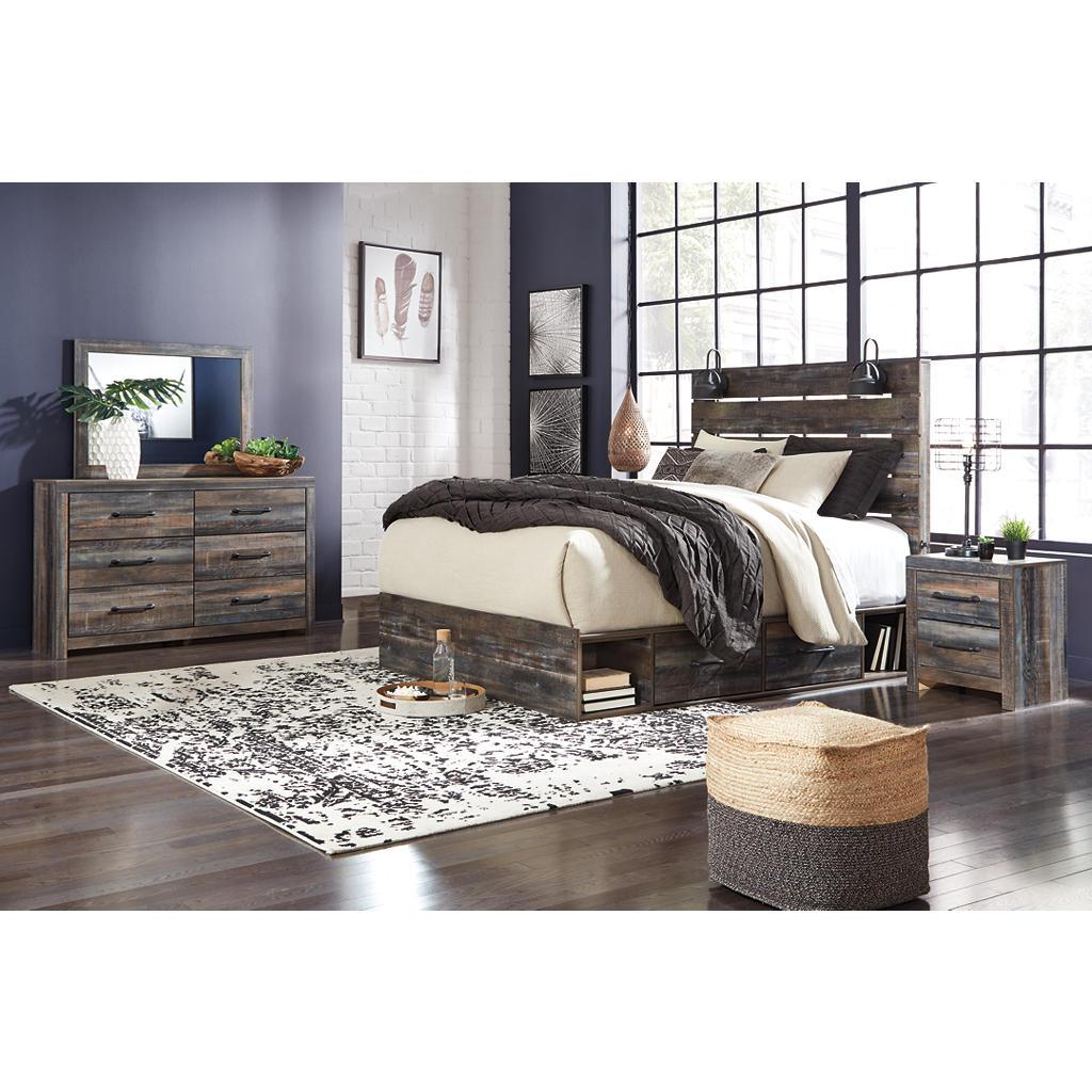 Drystan Queen Bed w/ Storage, Dresser, Mirror (B65) Signature Design by Ashley® Uncategorized