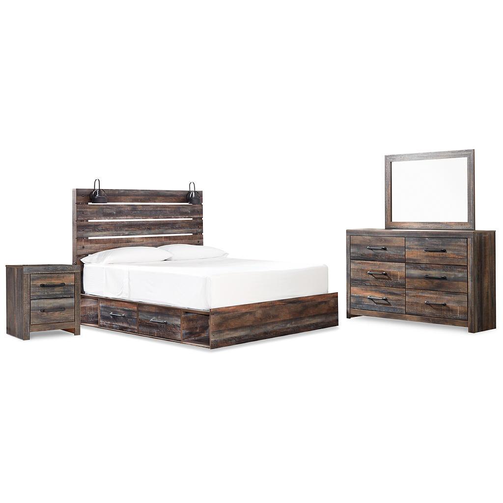 Drystan Queen Bed w/ Storage, Dresser, Mirror (B65) Signature Design by Ashley® Uncategorized