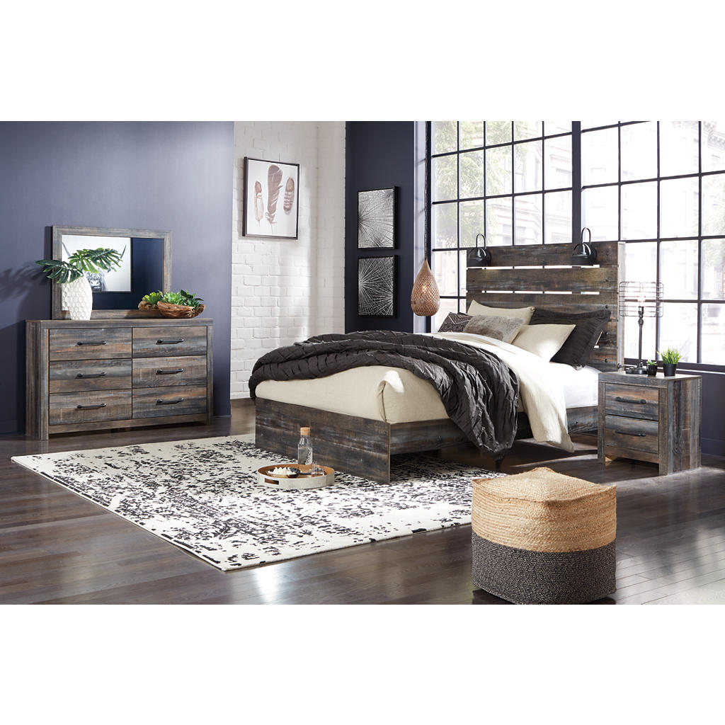 Drystan Queen Panel Bed, Dresser, Mirror and 2 Nightstands Signature Design by Ashley® Uncategorized