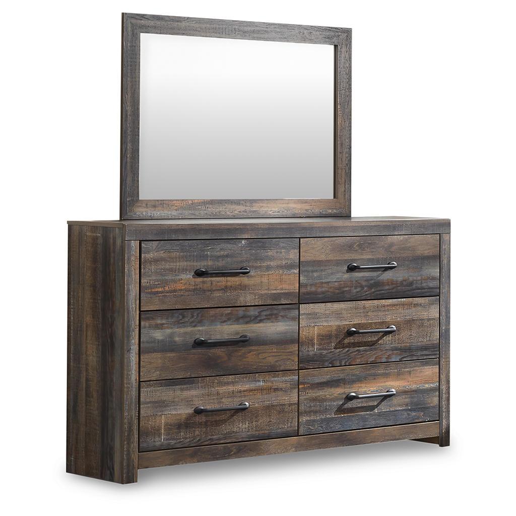 Drystan Dresser and Mirror — Rustic Multi Signature Design by Ashley® Bedroom