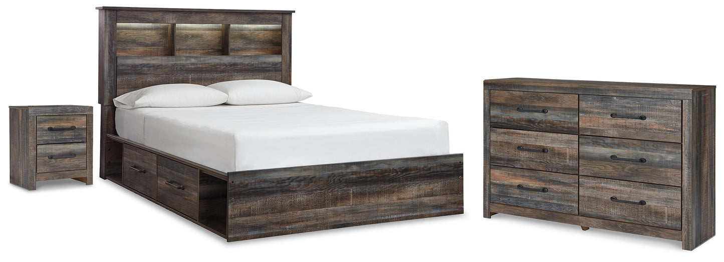 Drystan Queen Bookcase Bed with Storage, Dresser and Nightstand Signature Design by Ashley® Bedroom